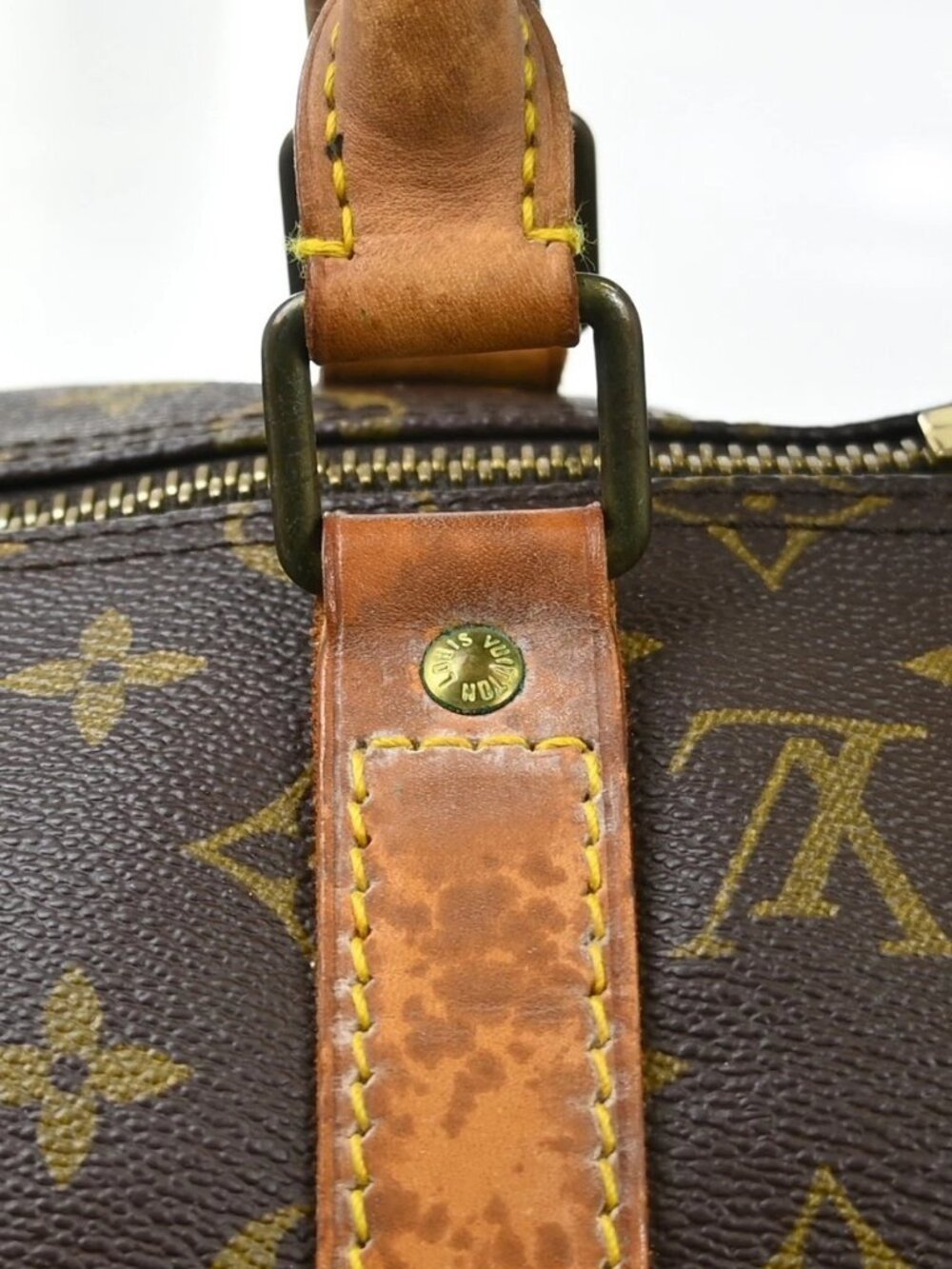 Best05 LOUIS VUITTON KEEPALL 50 BANDOULIERE HANDBAG - Picture 8 of 16